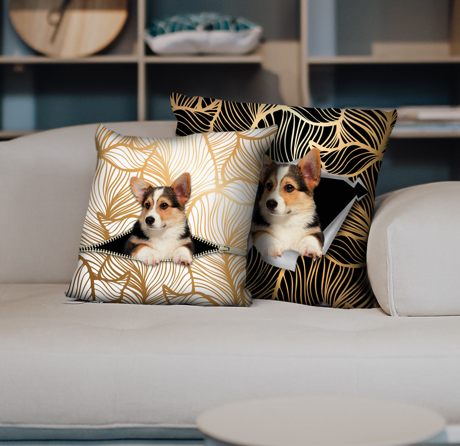 They Steal Your Couch – Welsh Corgi Pillow Cases V1 (Set of 2)