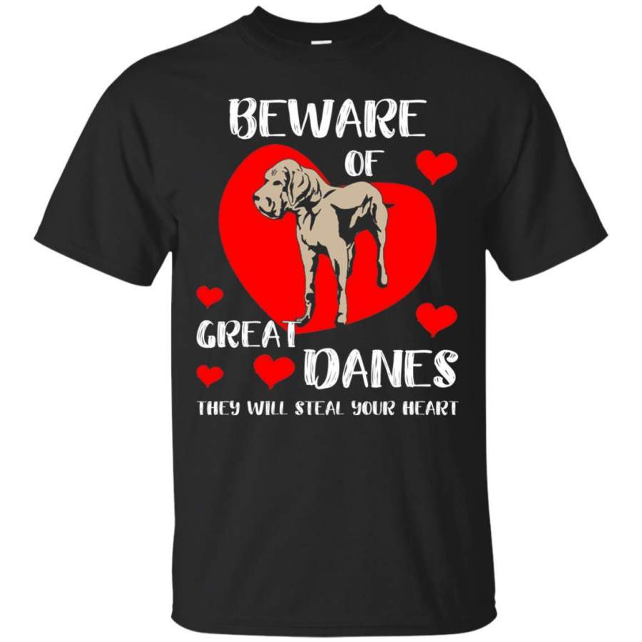 Beware Of Great Danes They Will Steal Your Heart Cute Shirt