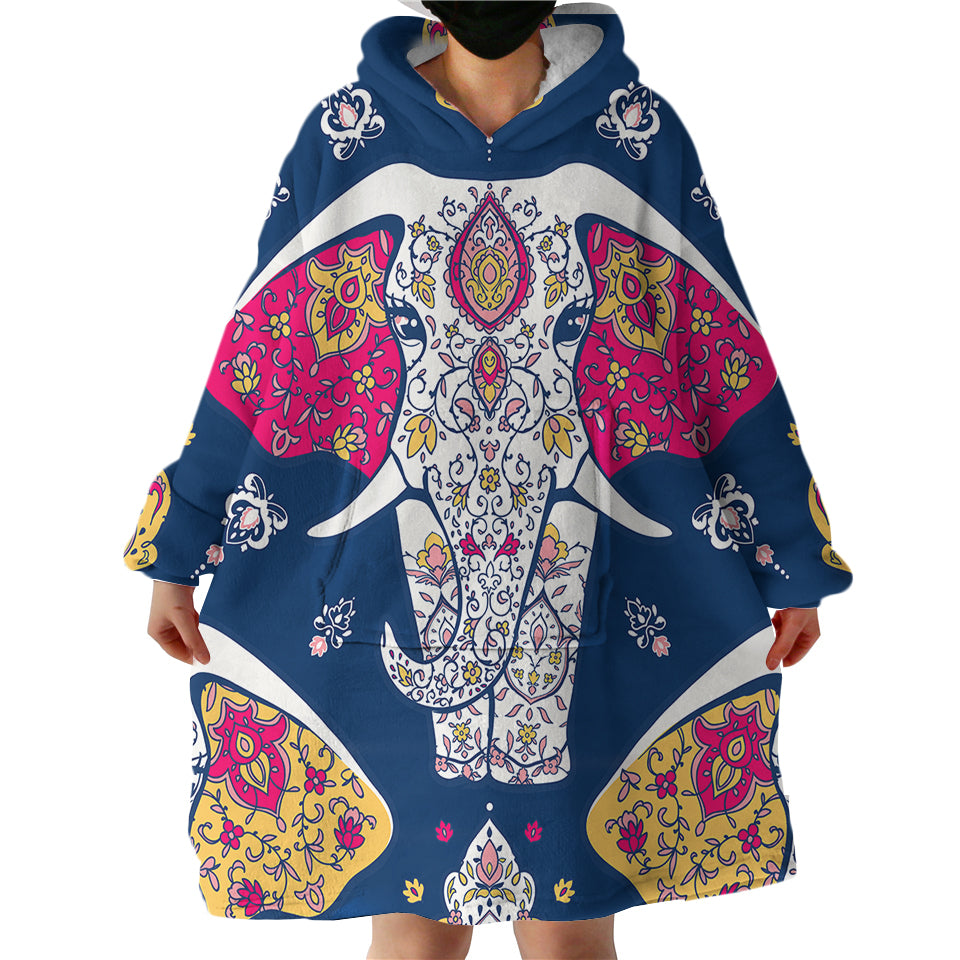 Ritual Elephant Swlf1009 Hoodie Wearable Blanket