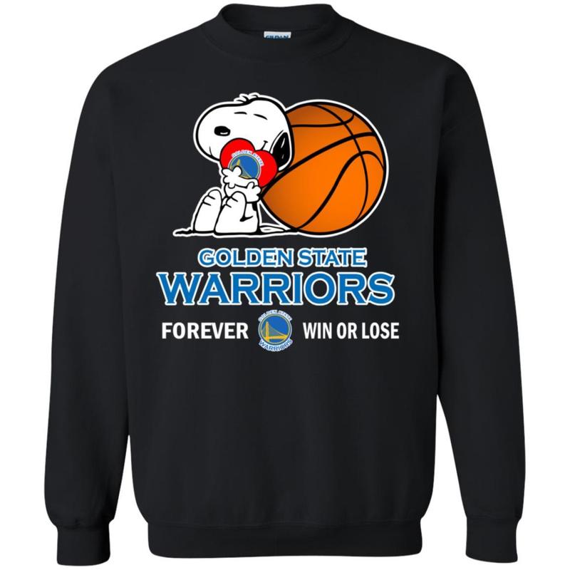 Snoopy Golden State Warriors Forever Win Or Lose Sweatshirt