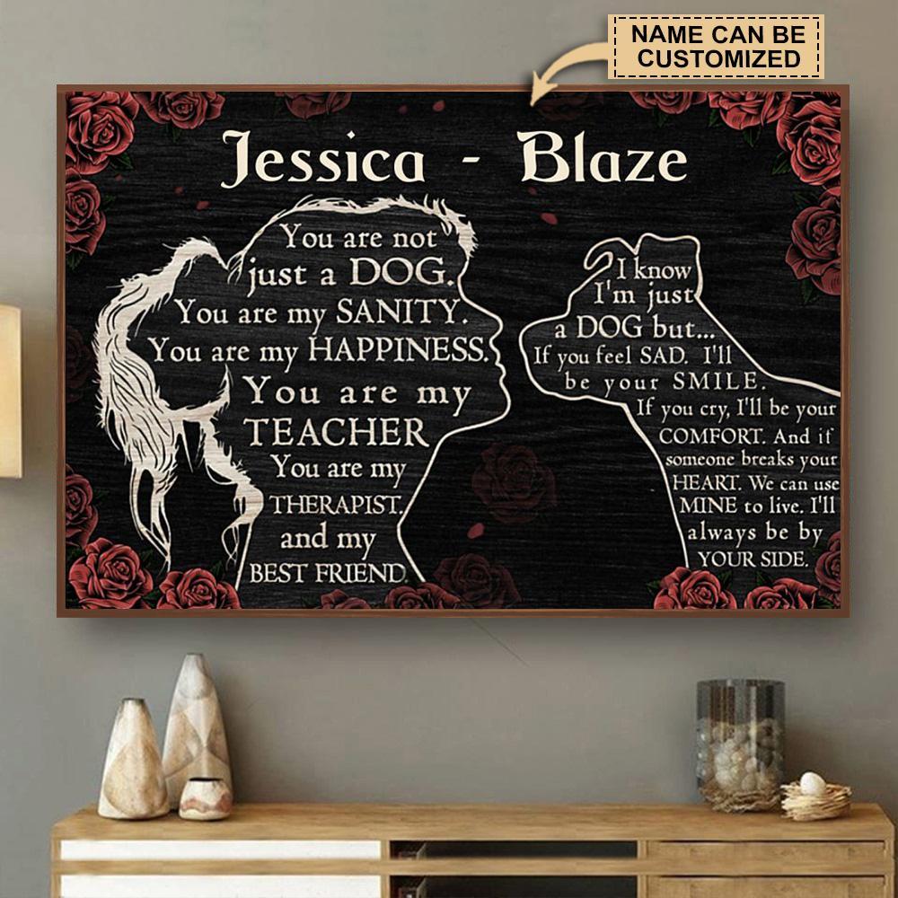 Aeticon Gifts Personalized Pitbull You Are Not Just A Canvas Mom Dad Gift Home Decor