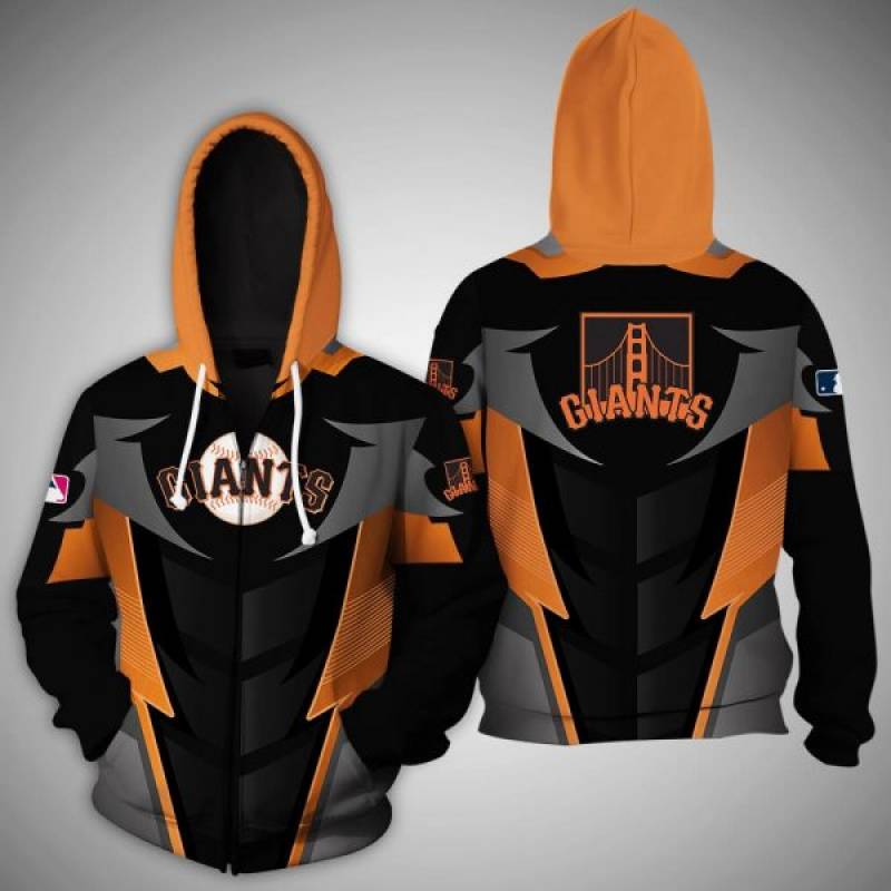 Men / Women San Francisco Giants 3D Zipper Hoodie, San Francisco Giants Apparel