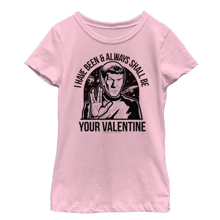 Star Trek Girl’s Spock Always Shall Be Valentine  T Shirt