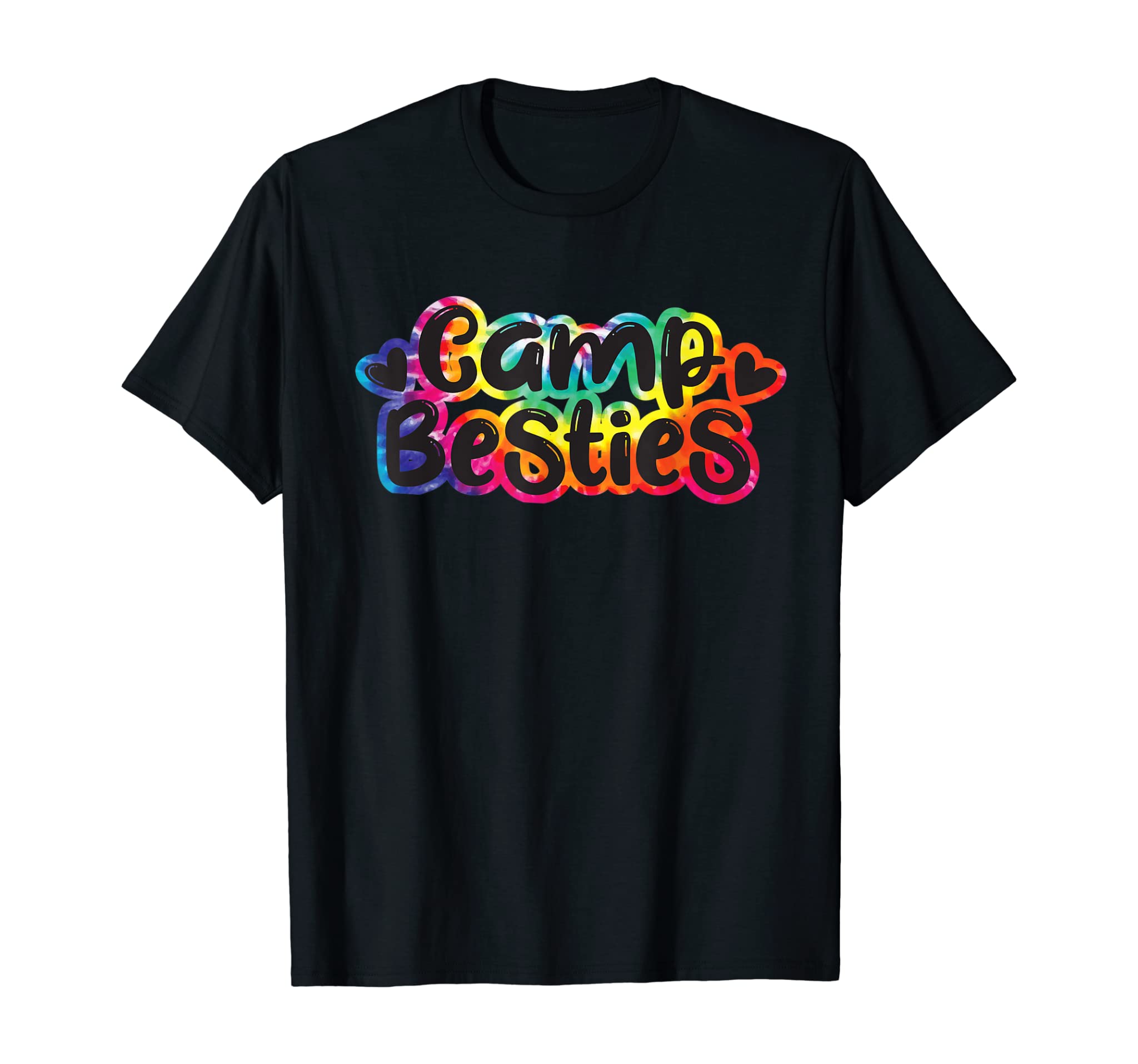 Camp Besties Shirt Cute Tie Dye Best Friend Summer Girl Gift T-Shirt