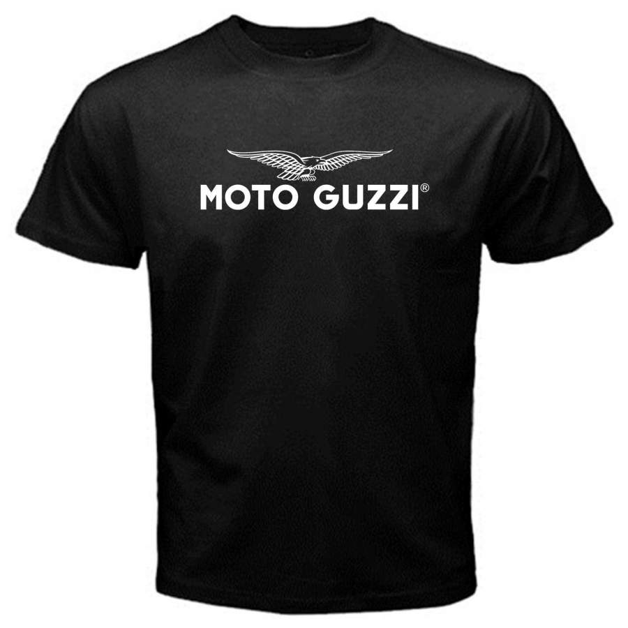 Moto Guzzi Vintage Italy Motorcycle Classic Logo Printed Tee Shirt Men's Fashion Originality Graphic T-shirt Top Clothing
