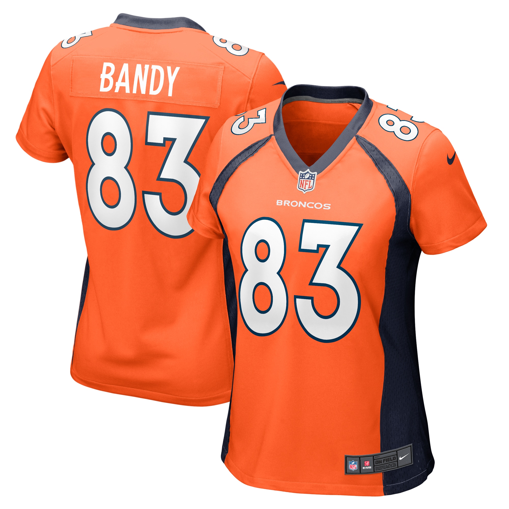 Women’s Denver Broncos Michael Bandy  Orange Team Game Jersey