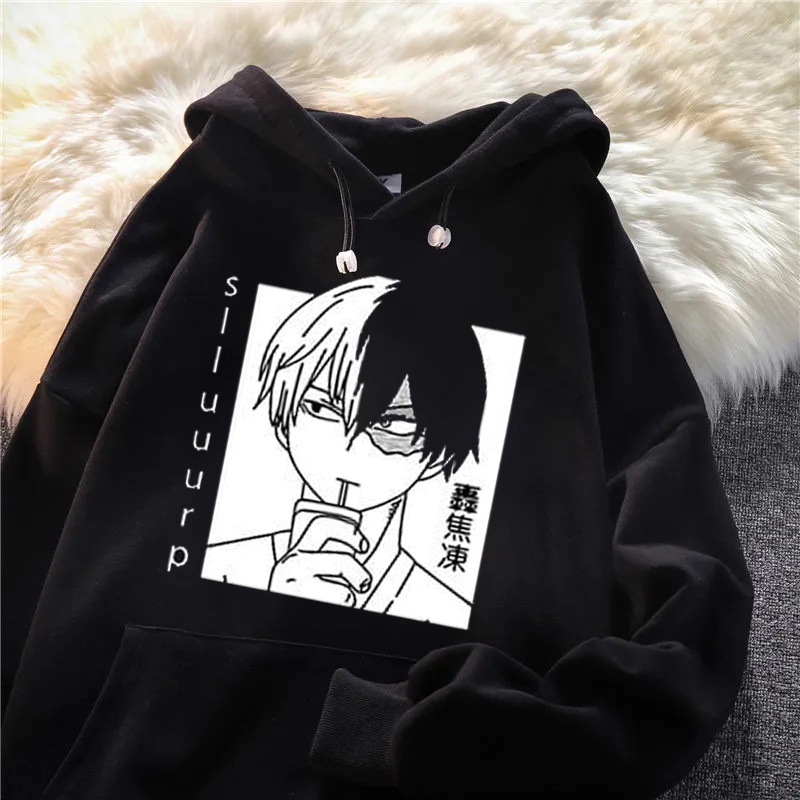 Anime Hoodie Y2k Clothes Thick Sweater Men and Women Plus Fleece Thick Hooded Loose Sports Hoodie Sweatshirts Women Clothing alx