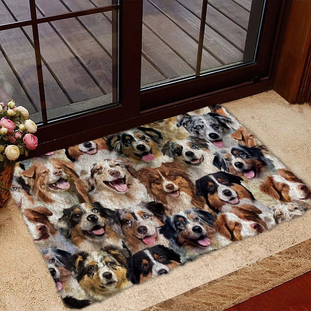 Tmarc Tee A Bunch Of Australian Shepherds Doormat