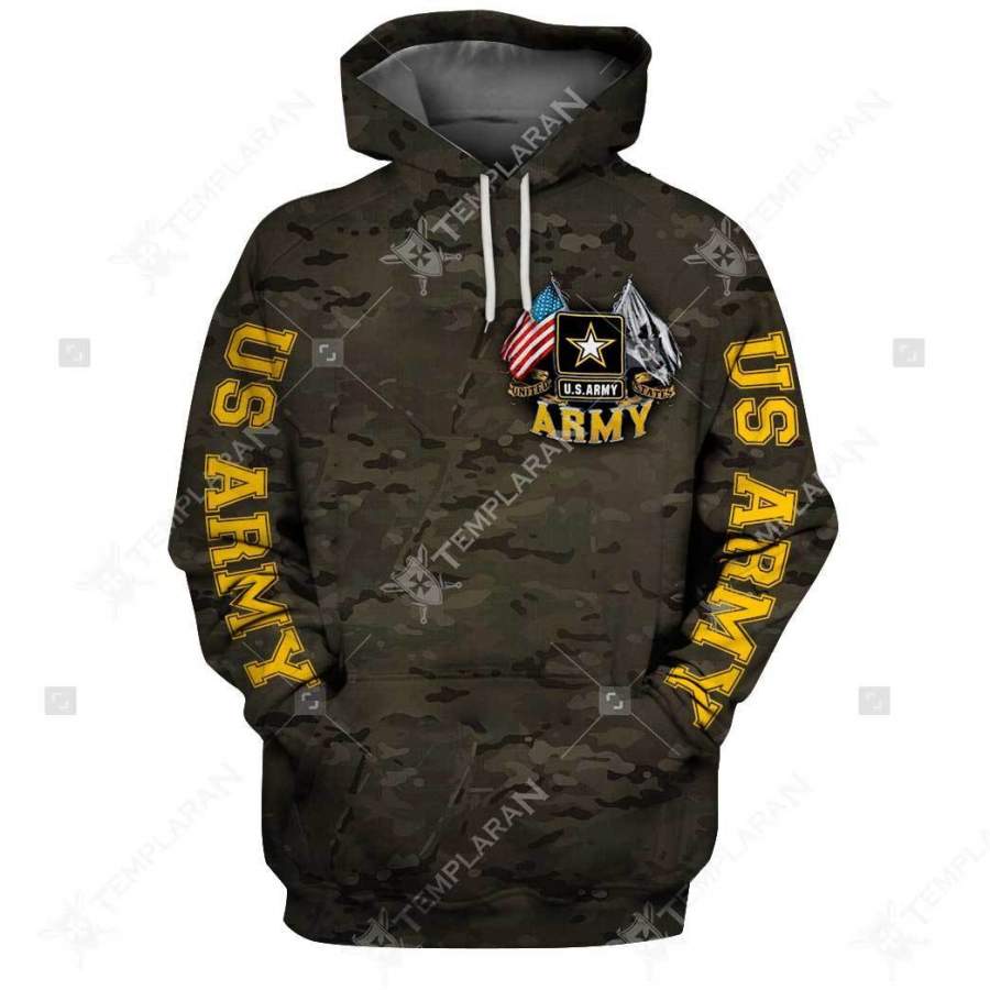 Us Army 3D Full Printing T-shirt