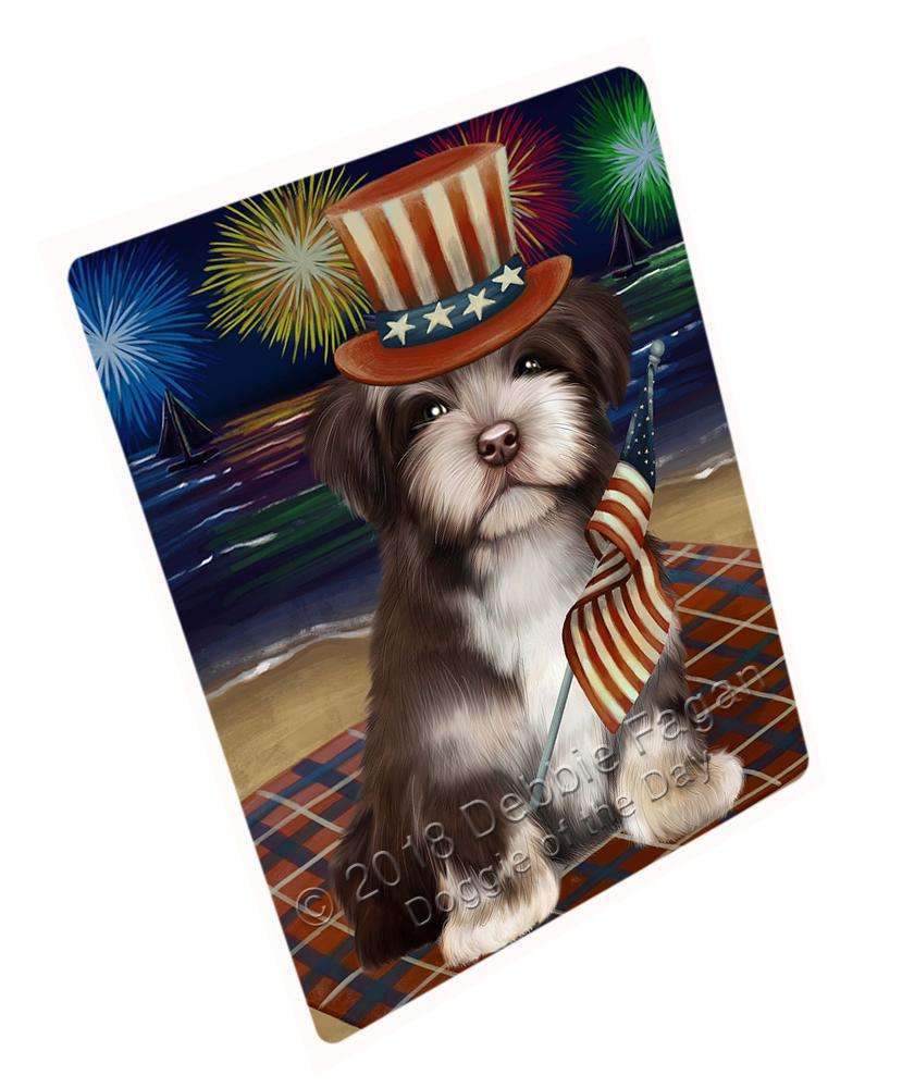 4Th Of July Independence Day Firework Havanese Dog Blanket Blnkt55902 (37X57 Sherpa)