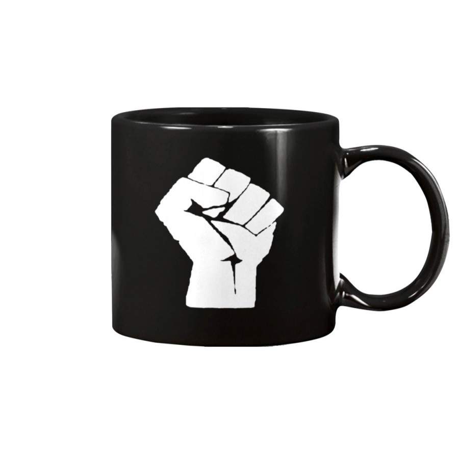 Black Power Fist Social Justice Black Lives Matter Black Mugs