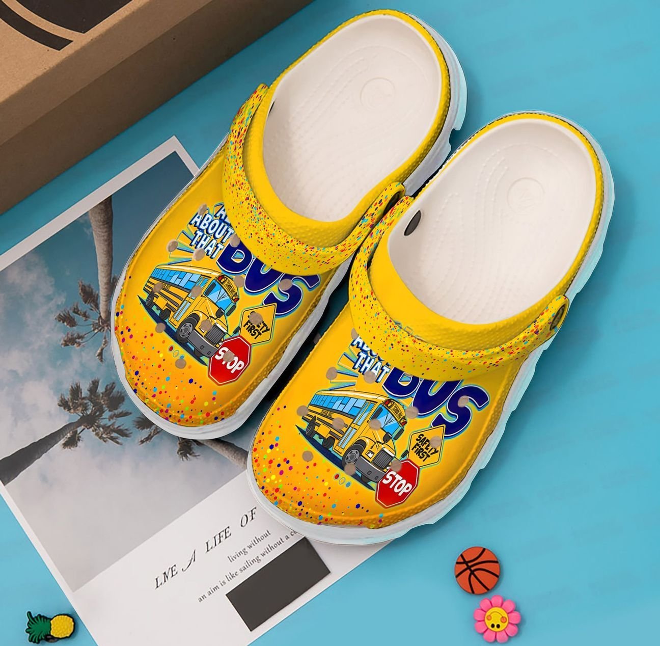 Bus Driver Personalized Clog, Custom Name, Text, Color, Number Fashion Style For Women, Men, Kid, Print 3D All About That Bus