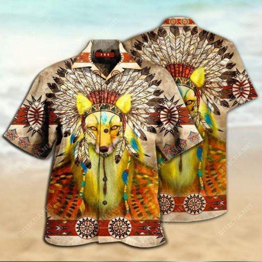 Hawaii Aloha Shirts Native Amazing Fox Ha31641