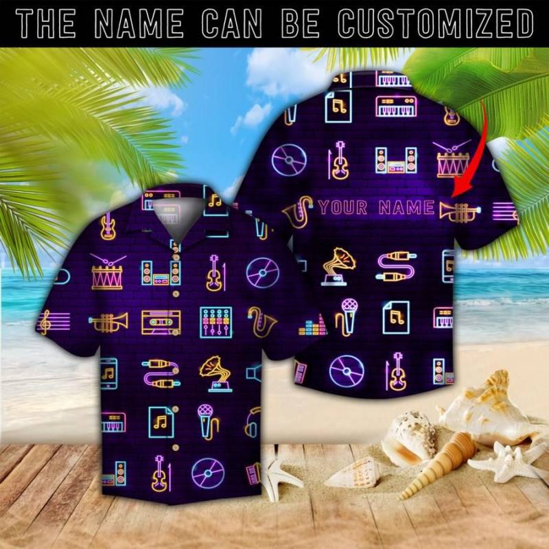 Customized Music Hawaiian Shirt Ha106823