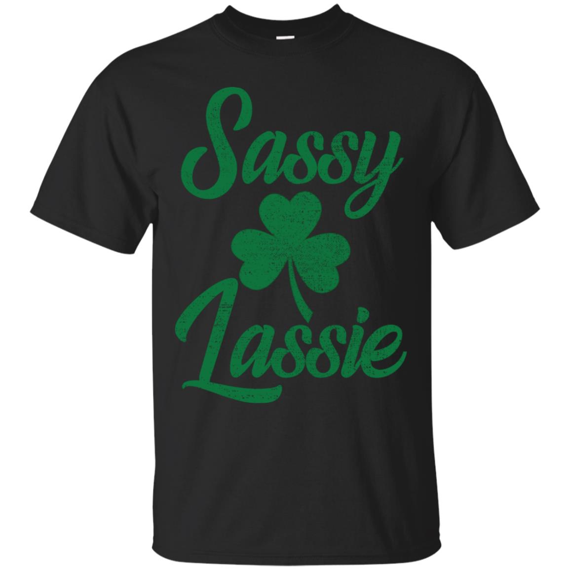 Vintage Sassy Lassie Shirt Funny St Paddys Day T-shirt