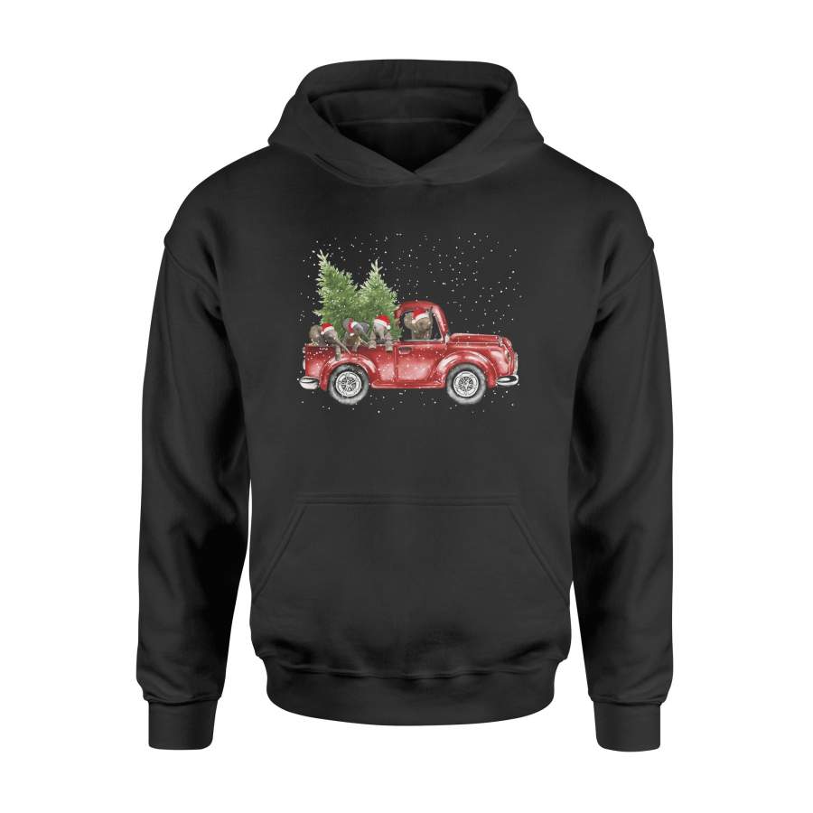 Elephant – Christmas Car – Standard Hoodie