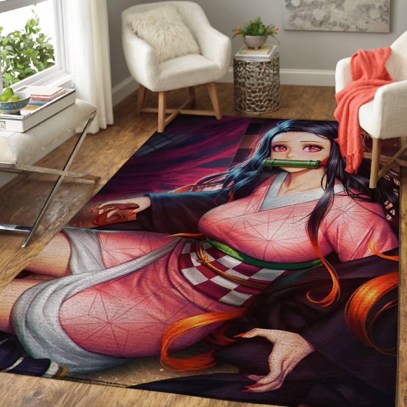 Nezuko Anime Art Area Rug – Carpet