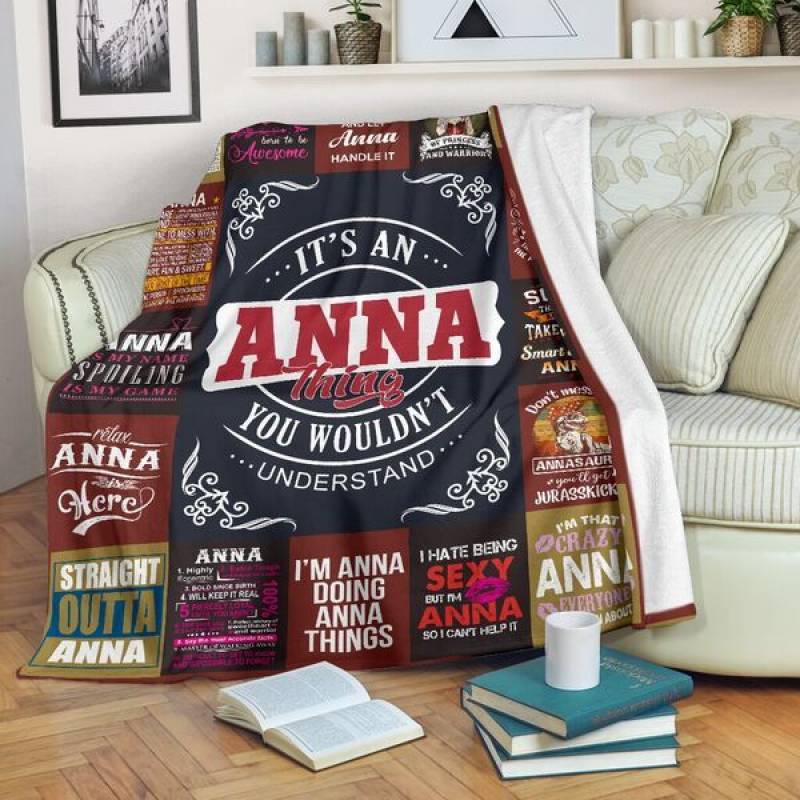 Anna Premium Personalized JQQ158 Fleece Blanket