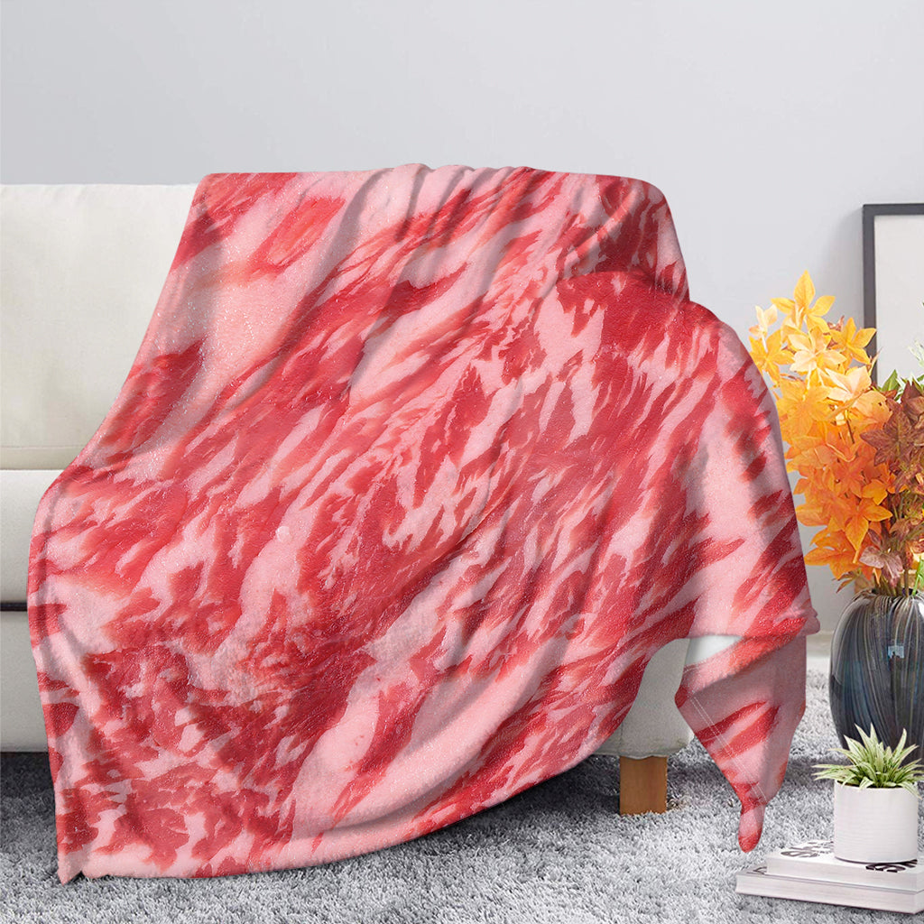 Wagyu Beef Meat Print Blanket