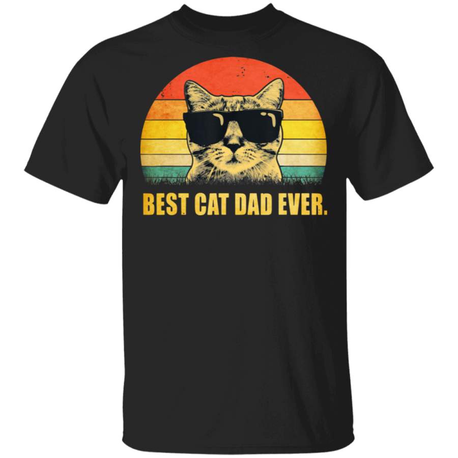 Vintage Best Cat Dad Ever Shirt