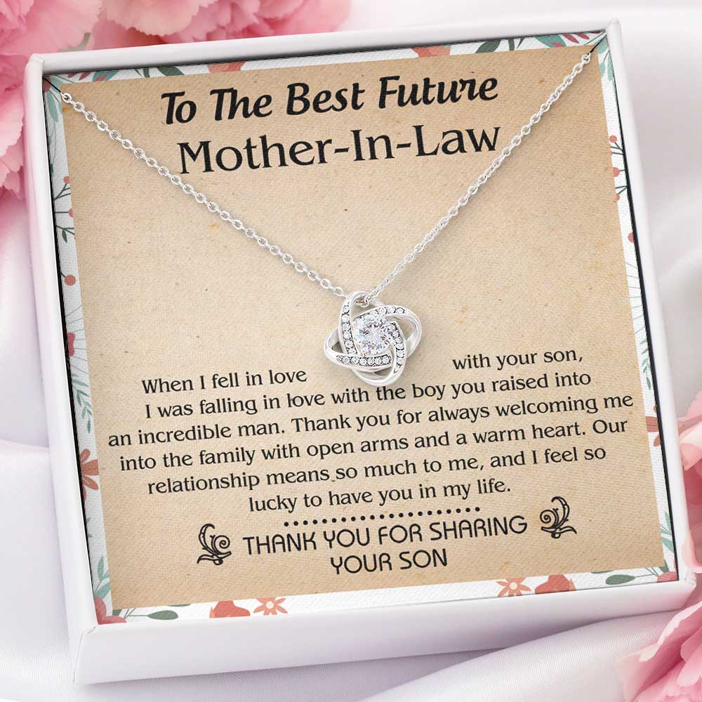 Future Mother-In-Law Necklace – When I Fell In Love With Your Son – Love Knot Necklace