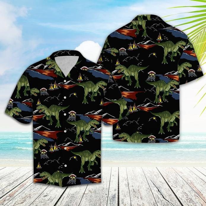 On Vacation Tropical Polyester Hawaii Shirt Ha16068