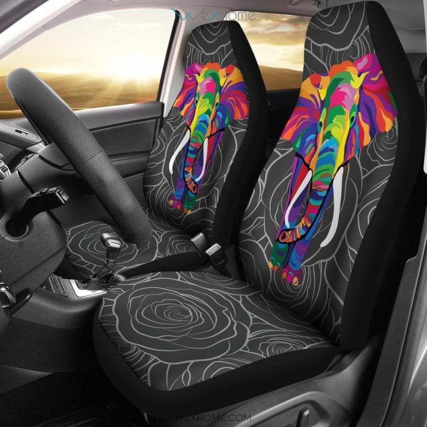 Bohemian Elephant Car Seat Covers