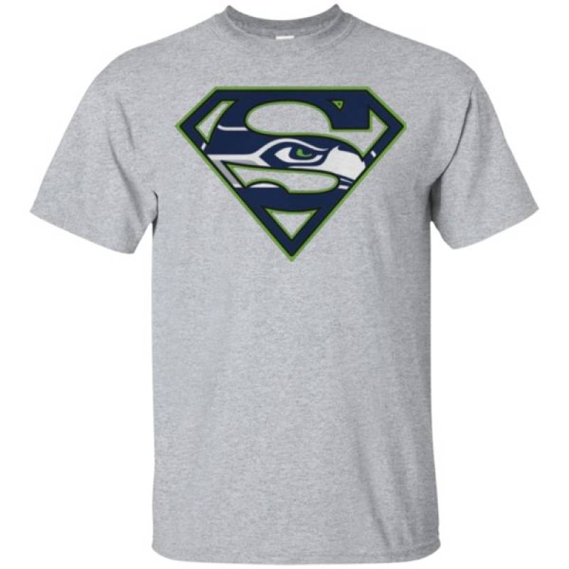 Get Now Seattle Seahawks Superman Logo T-Shirt