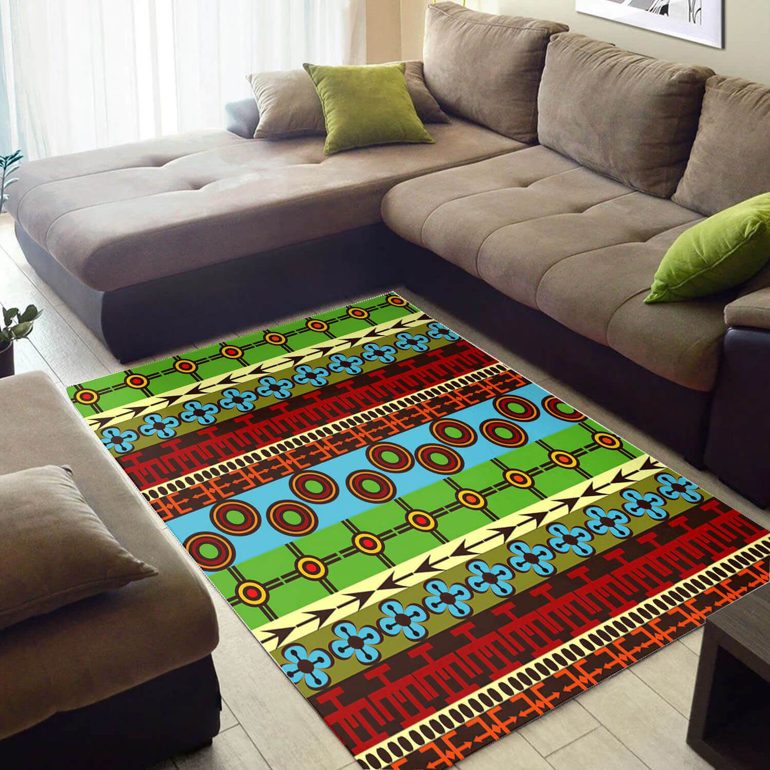 Inspired African Area Rug Attractive Natural Hair Afrocentric Pattern Art African Carpet African Themed Home Decor WBG3446