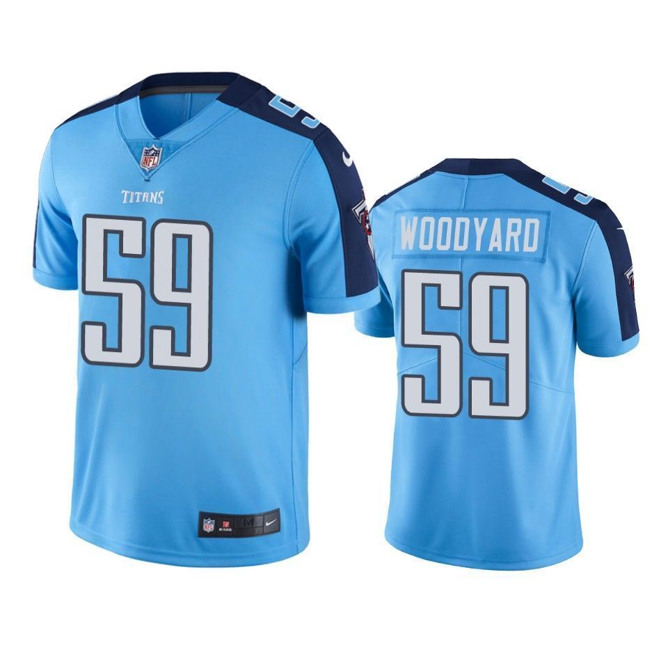 Tennessee Titans Wesley Woodyard Light Blue Color Rush Limited 3D Jersey