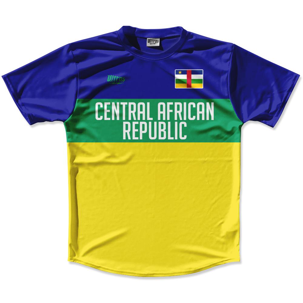 Ultras Central African Republic Flag Finish Line Running Cross Country Track Shirt Made In USA