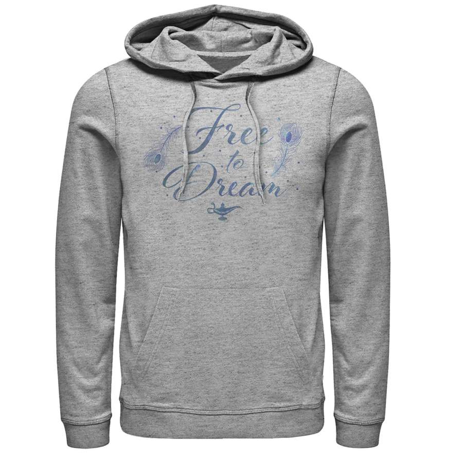 Aladdin Men’s Free to Dream Feather Lightweight Hoodie