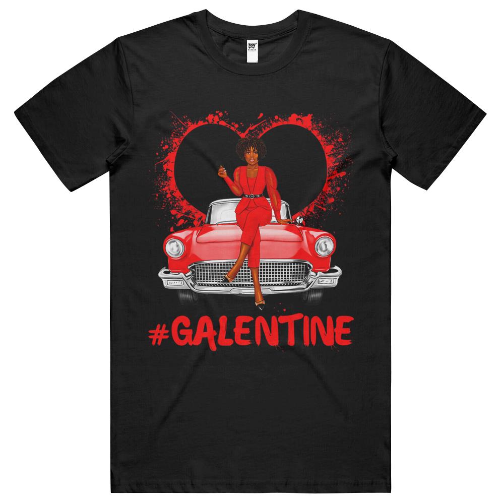 Galentines Day Single Best Melanin Queen Black Women Friends T Shirts