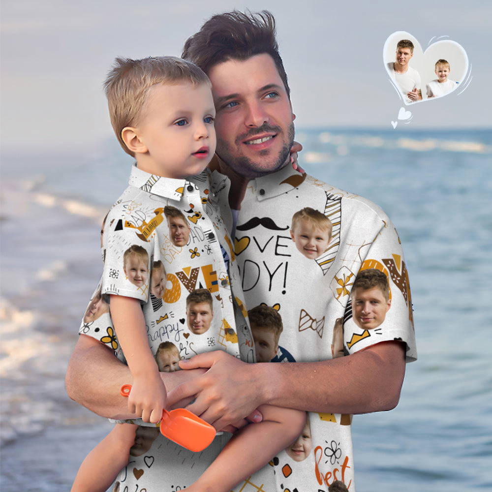 Custom Face Hawaiian Shirt Matching Father'S Day Shirt Father'S Day Gift - Best Dad Summer 2024 Design By Snorider Fashion