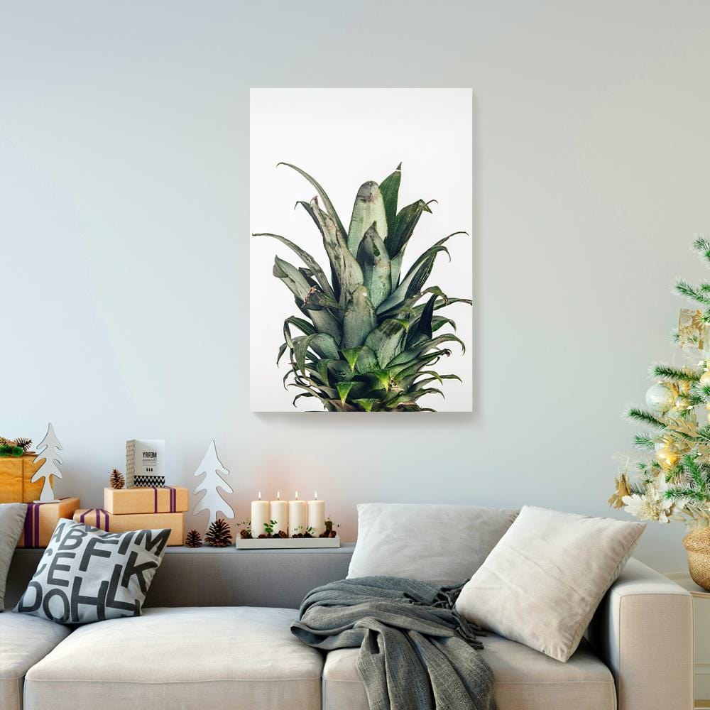 Canvas Painting Leaves Of Pineapple Closeup Wall Art Canvas Wall Art Home Decoration