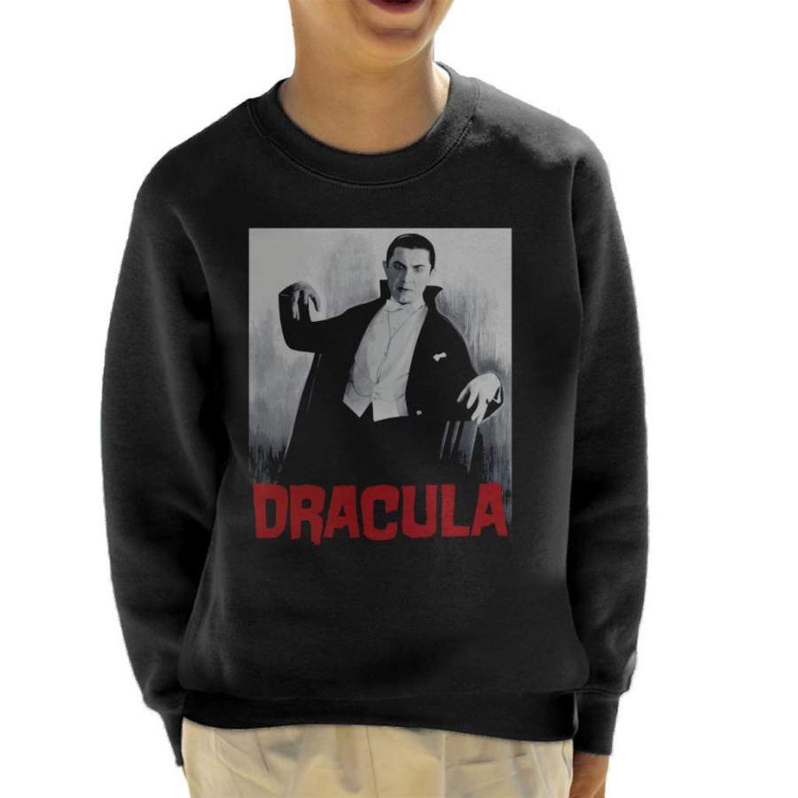 Dracula Bela Lugosi Movie Poster Kid’s Sweatshirt