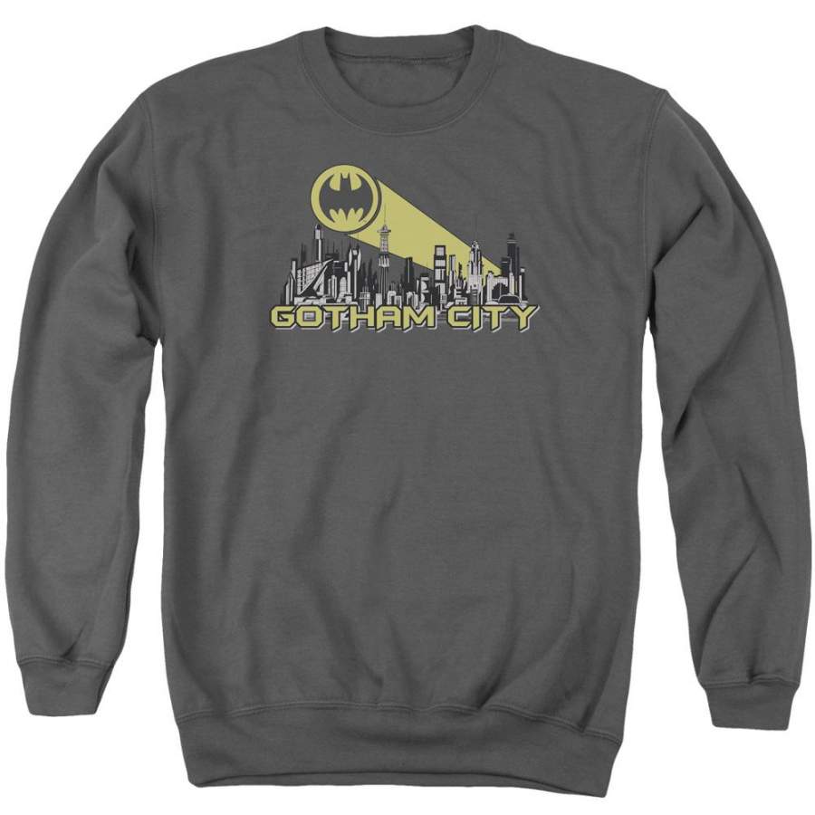 Batman – Gotham Skyline Adult Crewneck Sweatshirt