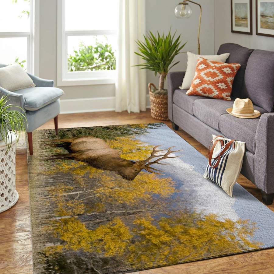 Elk hunting area rugs carpet living room decoration – IPH2173