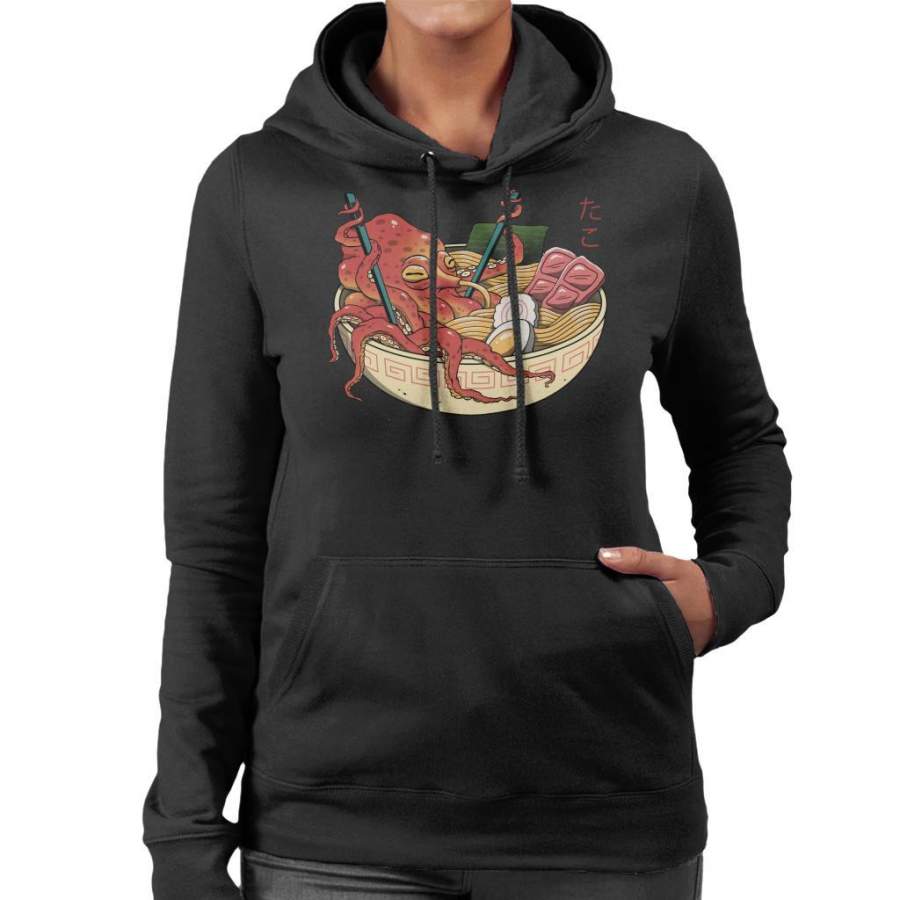 Tako Octopus Ramen Women’s Hooded Sweatshirt