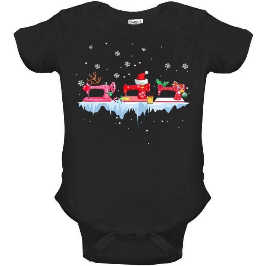 Winter Quilting Christmas Gift Baby Onesie