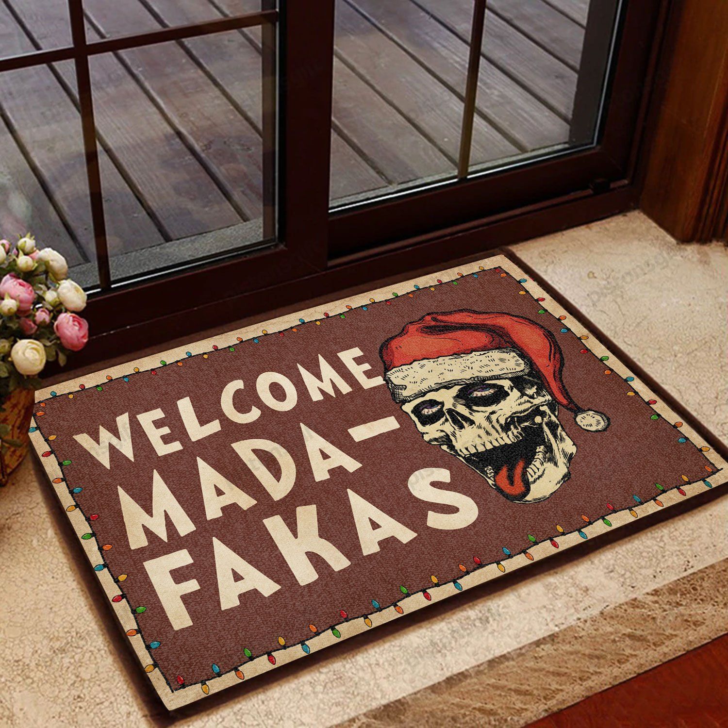 Skull Welcome Mada-Fakas All Over Printing Doormat