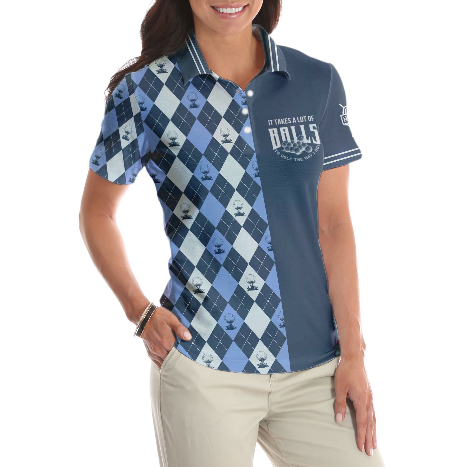 Golf The Way I Do Polo Shirt For Women Short Sleeve Women Polo Shirt Coolspod