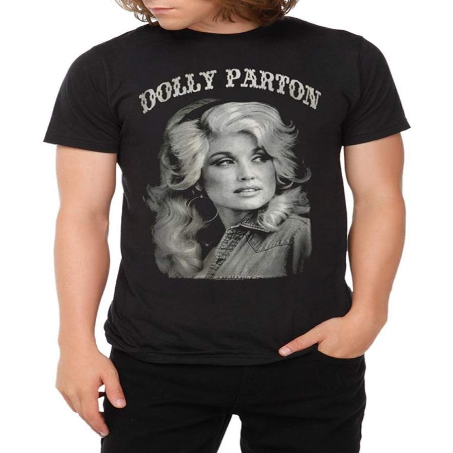 Dolly Parton Black and White Portrait T-Shirt