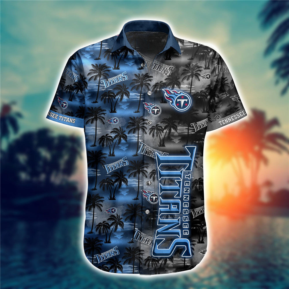 Tennessee Titans Hawaii Shirt Palm Trees Pattern Ha9058