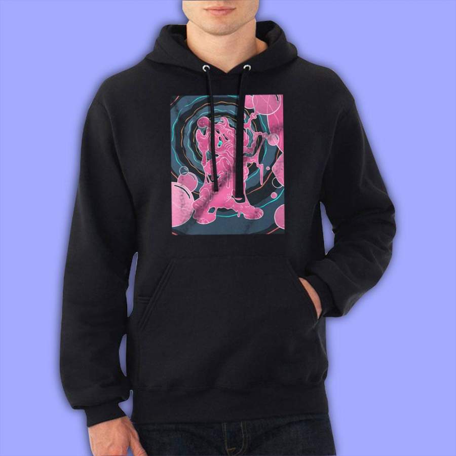 Pink Elephant Funny Men’S Hoodie