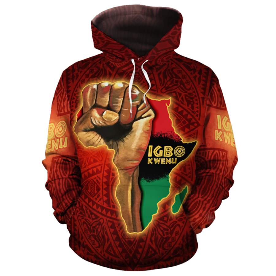 Igbo Kwenu 3 All-Over Hoodie