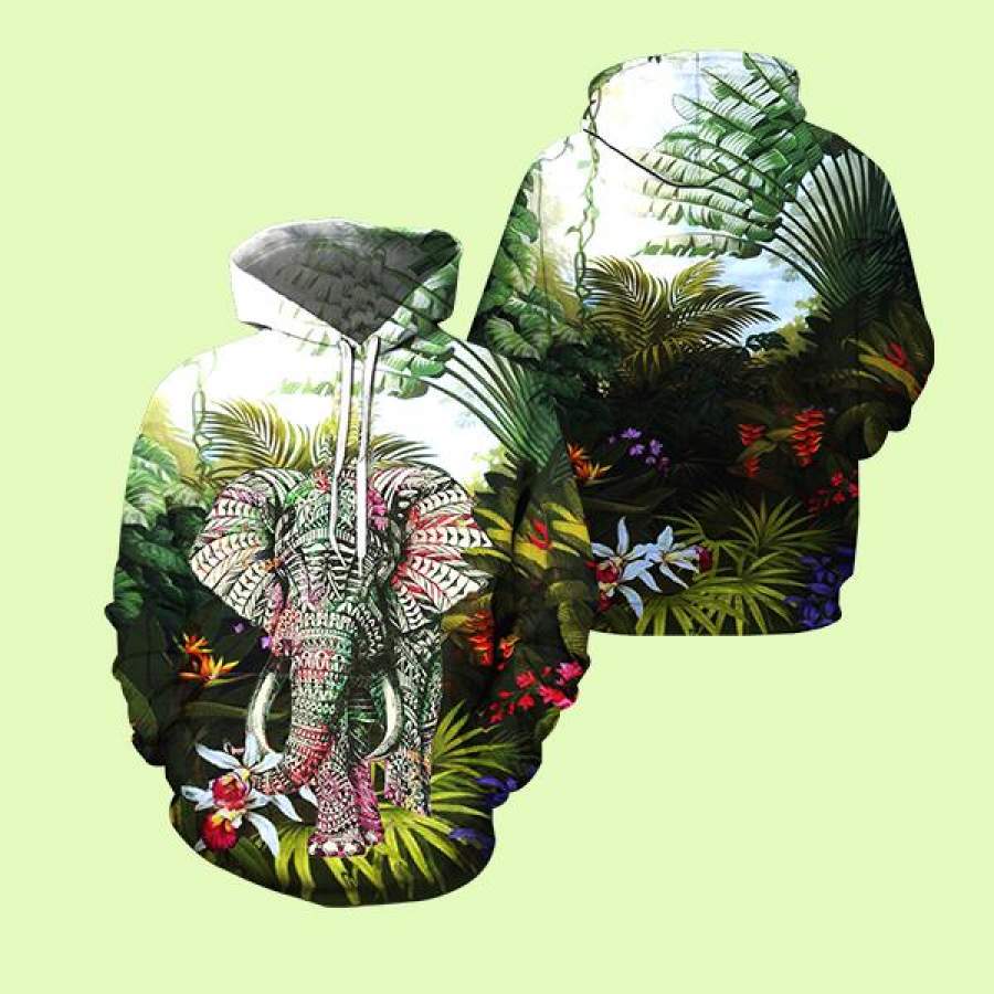 3D ALL OVER PRINTED  ELEPHANT SWEATSHIRT – FEATURE ARTIST GIINTER