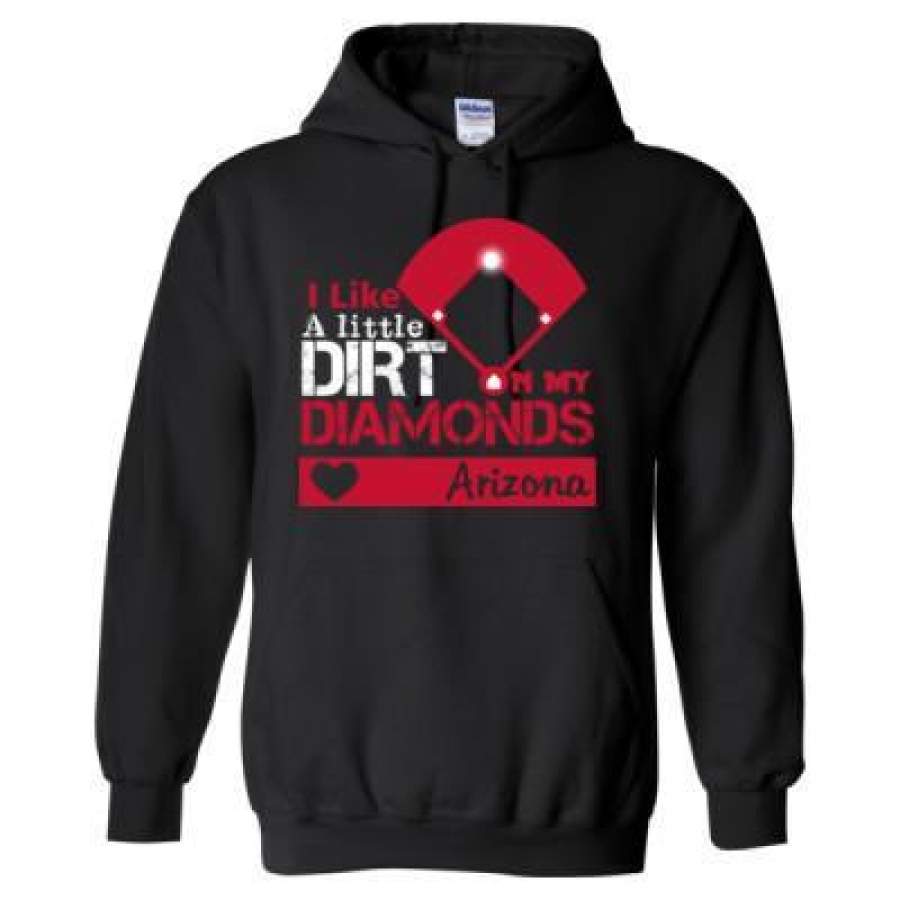 AGR Arizona Diamondbacks I Like A Little Dirt On My Diamonds – Heavy Blend™ Hooded Sweatshirt