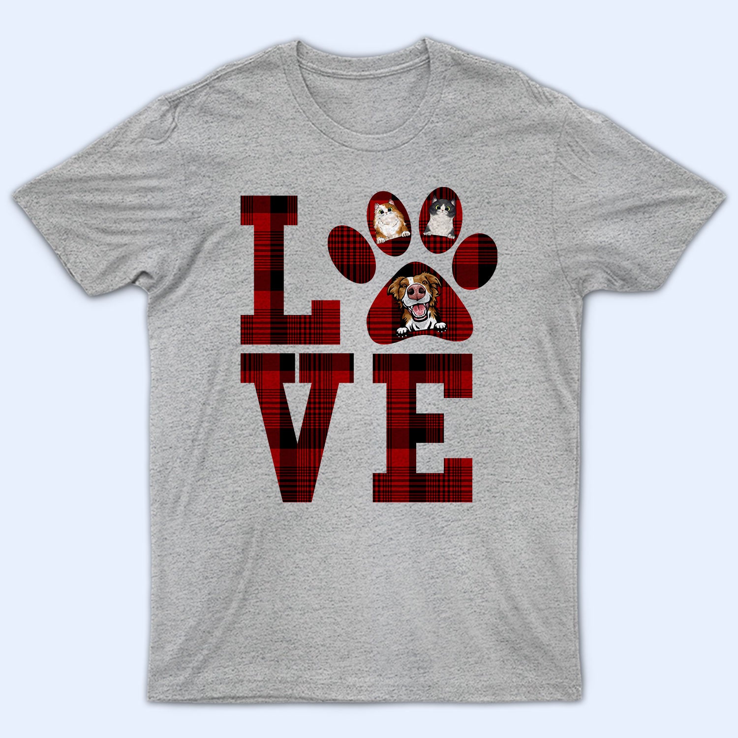 Love Dog Cat Pet – Gift For Pet Lovers – Personalized T Shirt