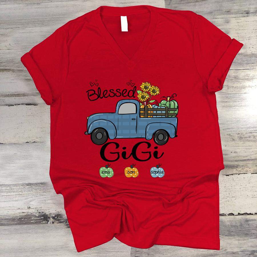 Download PERSONALIZED BLESSED GIGI FALL SUNFLOWER SHIRT - T-Shirt Store